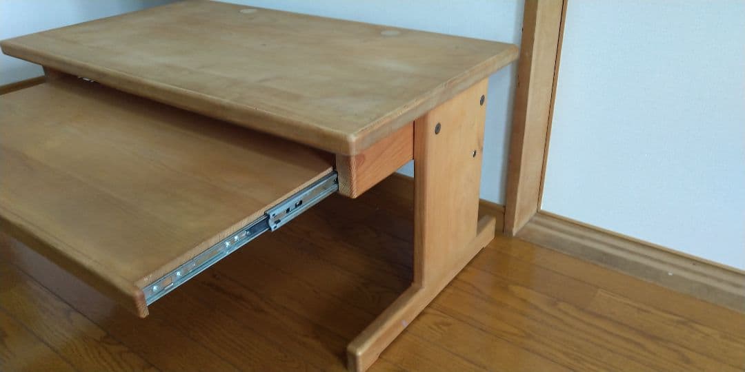 【値下げ】ヒノキクラフト デスクトップPC用 木製 檜 パソコンデスク