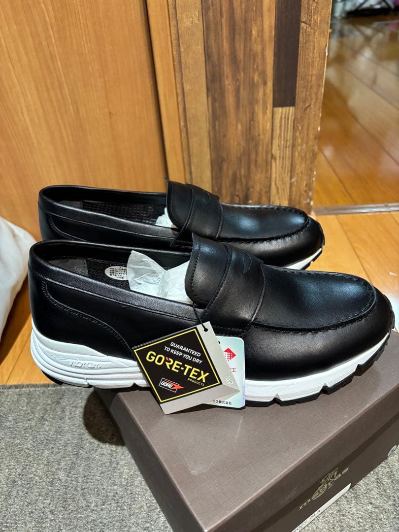 madras ブラックレザー モカシン GORE-TEX新品未使用