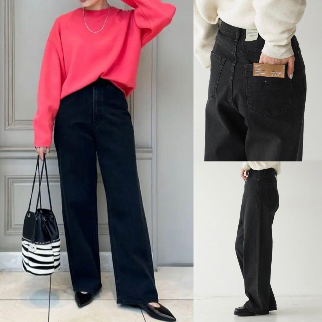 YANUK ジョーン ルーズ ストレート JOAN 25 新品