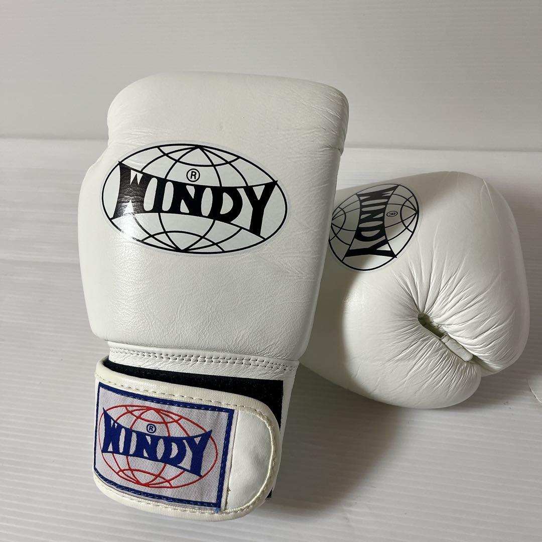 WINDY（ウィンディ）ボクシンググローブ 8oz 本革・ホワイト