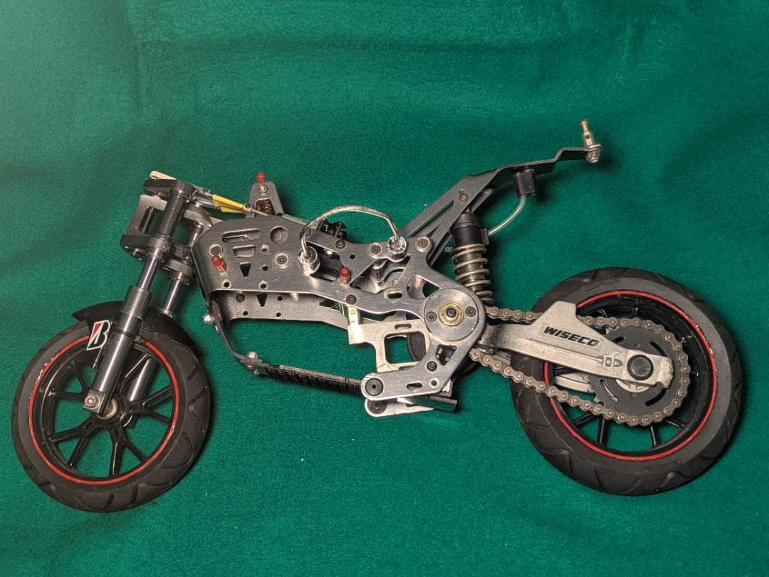 1/5 電動 RCバイク シャーシ アルミフレーム チェーンドライブ 現状