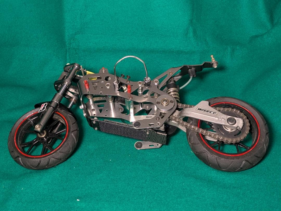 1/5 電動 RCバイク シャーシ アルミフレーム チェーンドライブ 現状
