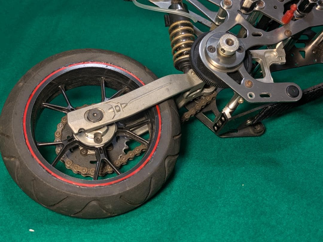 1/5 電動 RCバイク シャーシ アルミフレーム チェーンドライブ 現状