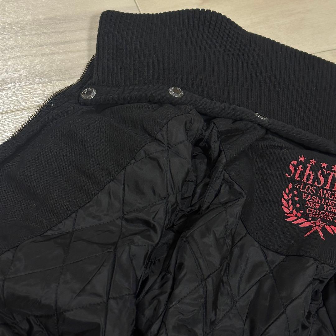 5th STREET ミリタリージャケット ブラック ビンテージ風 新品未使用