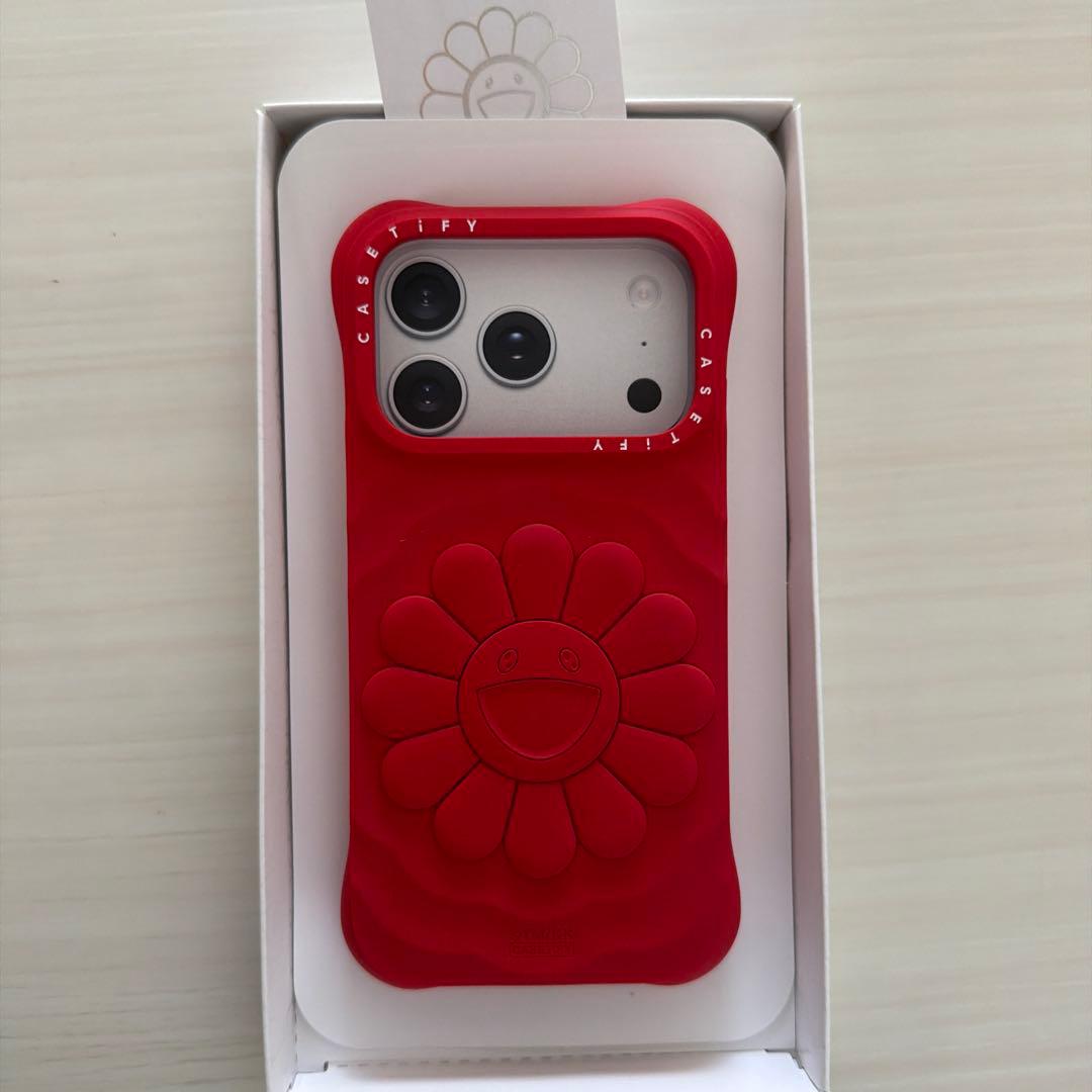 CASETiFY x村上隆 FLOWERS BLOOM レッド 17Pro