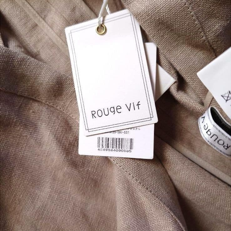 ☘️新品 ルージュヴィフRouge vif リネン スプリングコート Fベージュ
