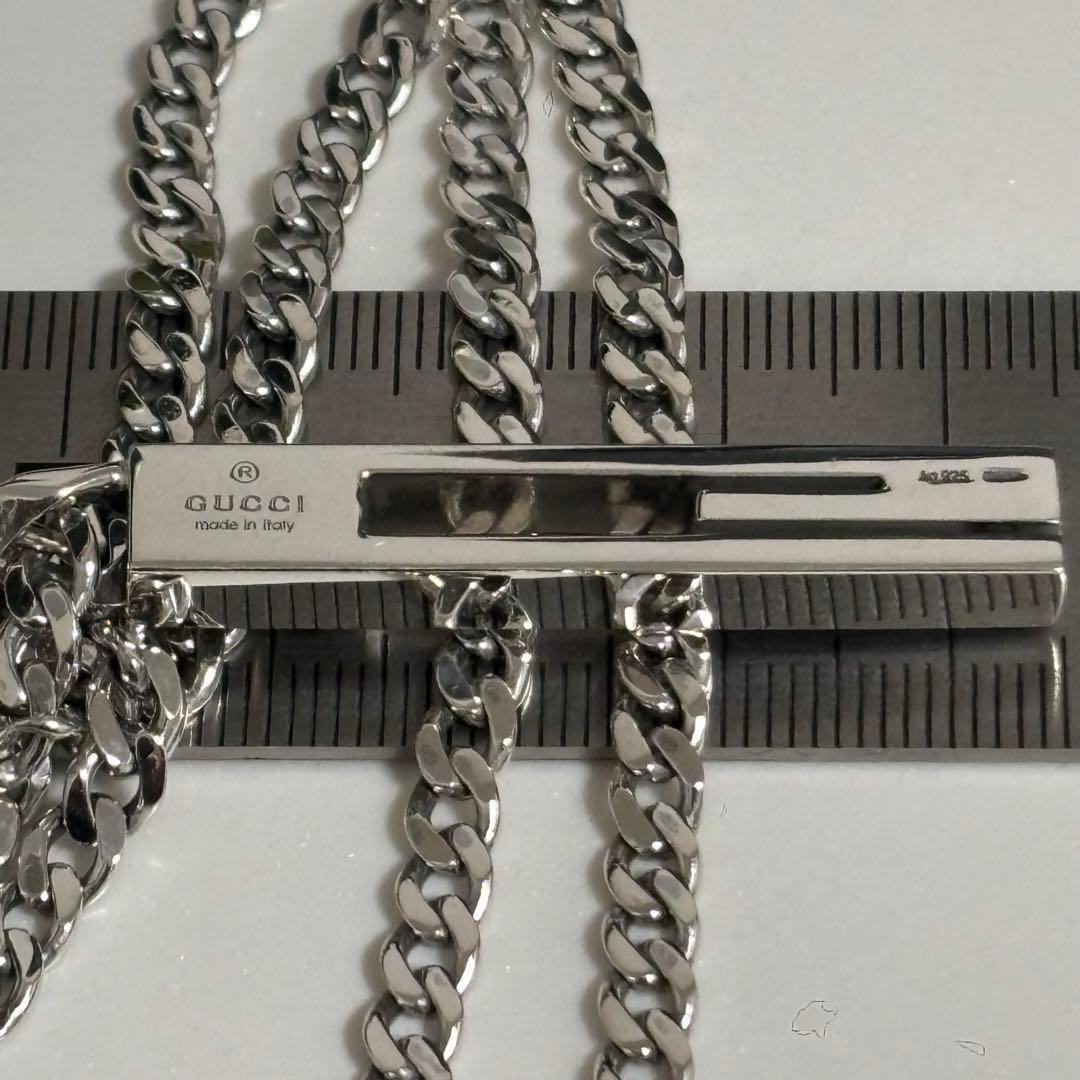GUCCI 新品同様品　ラージタイプ　カットアウトGネックレス　喜平チェーン