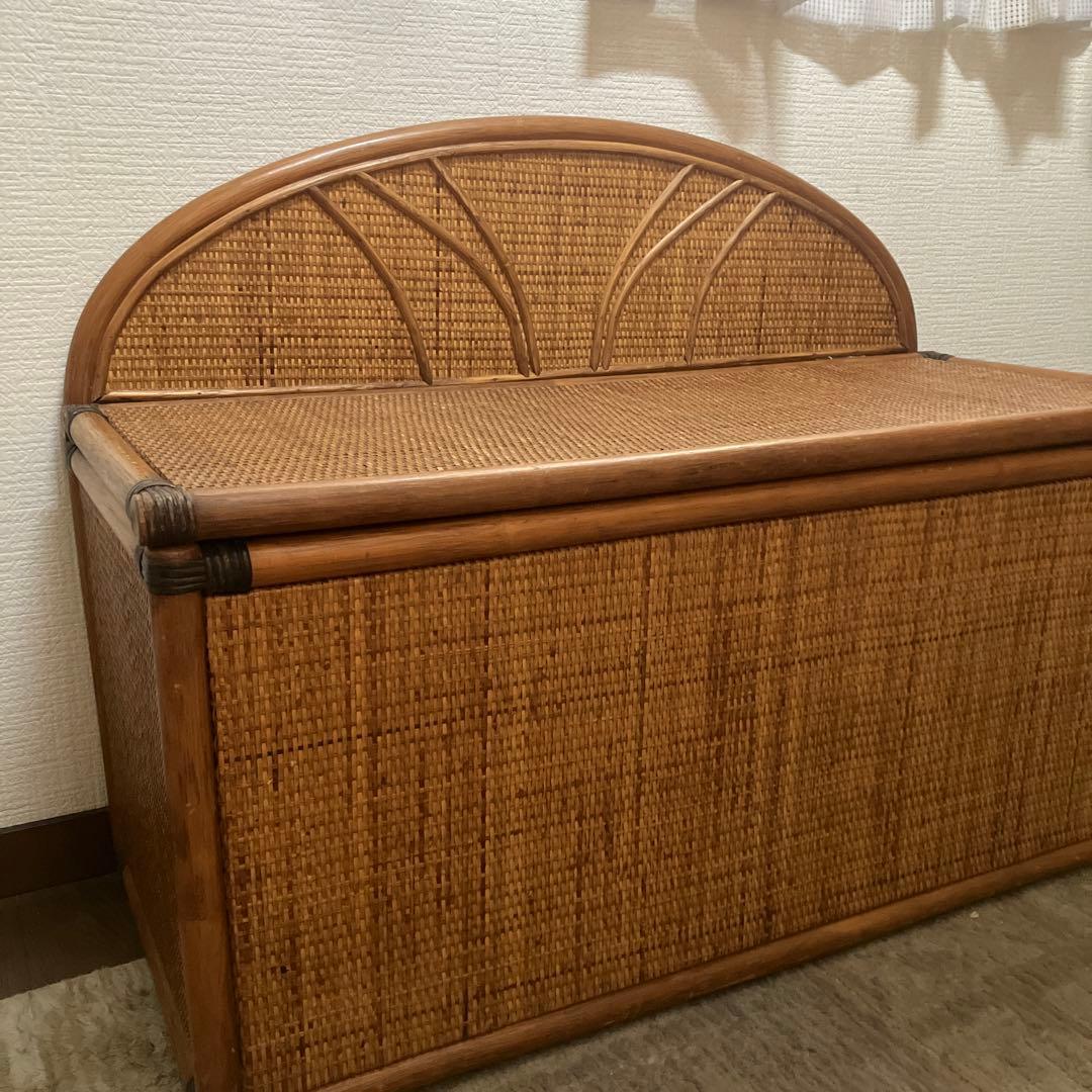 ラタン　収納ケース