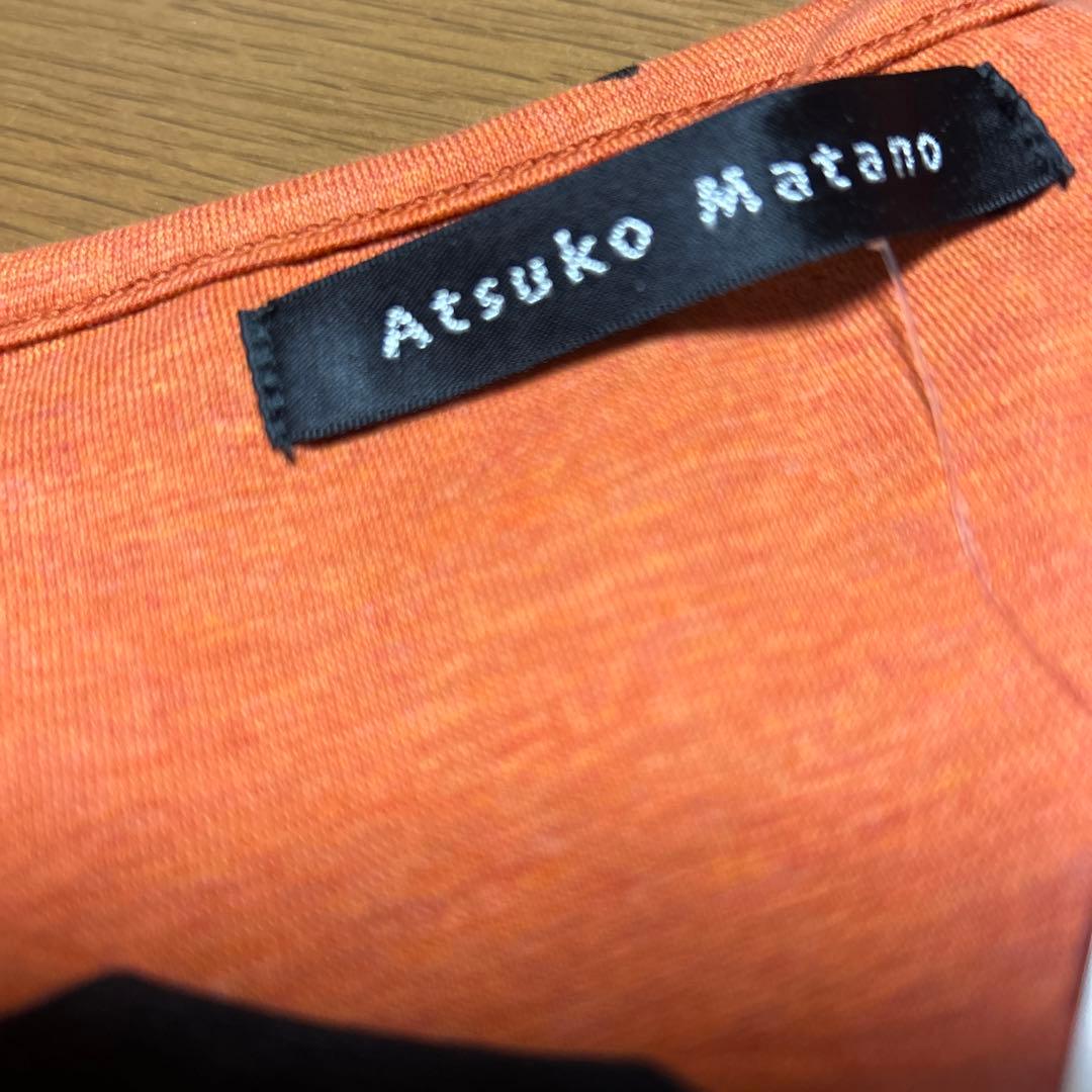 新品　Atsuko Matano 猫　プリント パジャマ　オレンジ