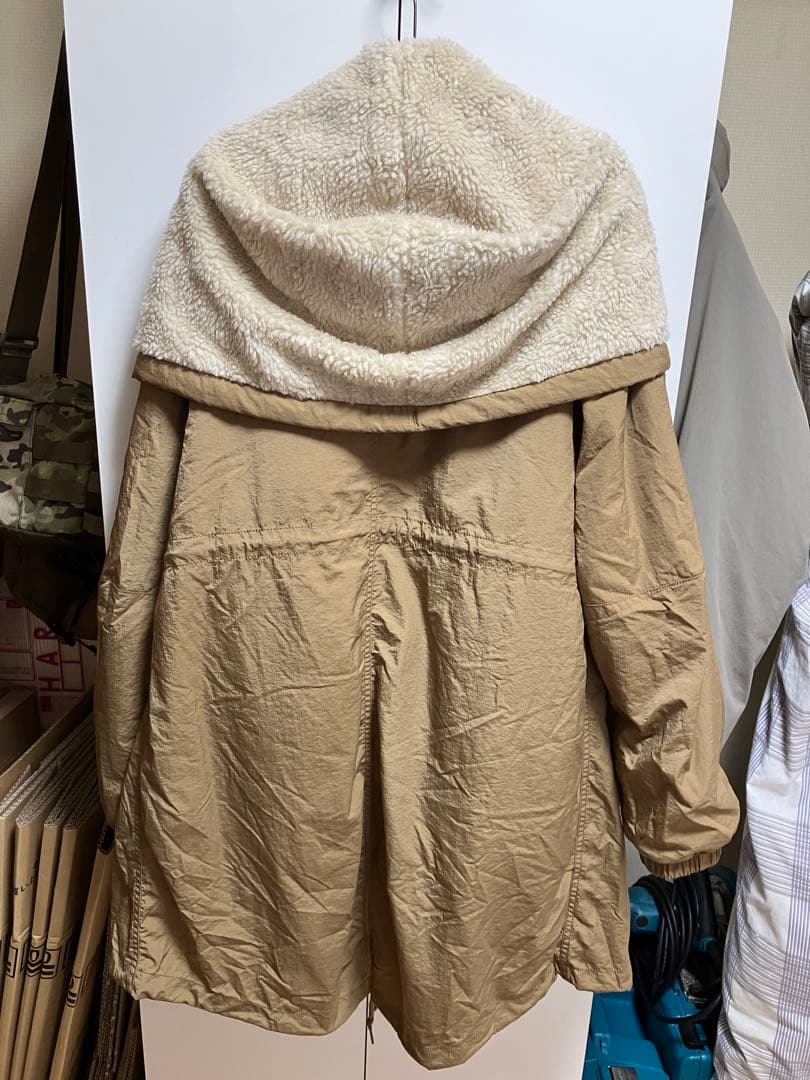 ALPHA INDUSTRIES ベージュ モッズコート S