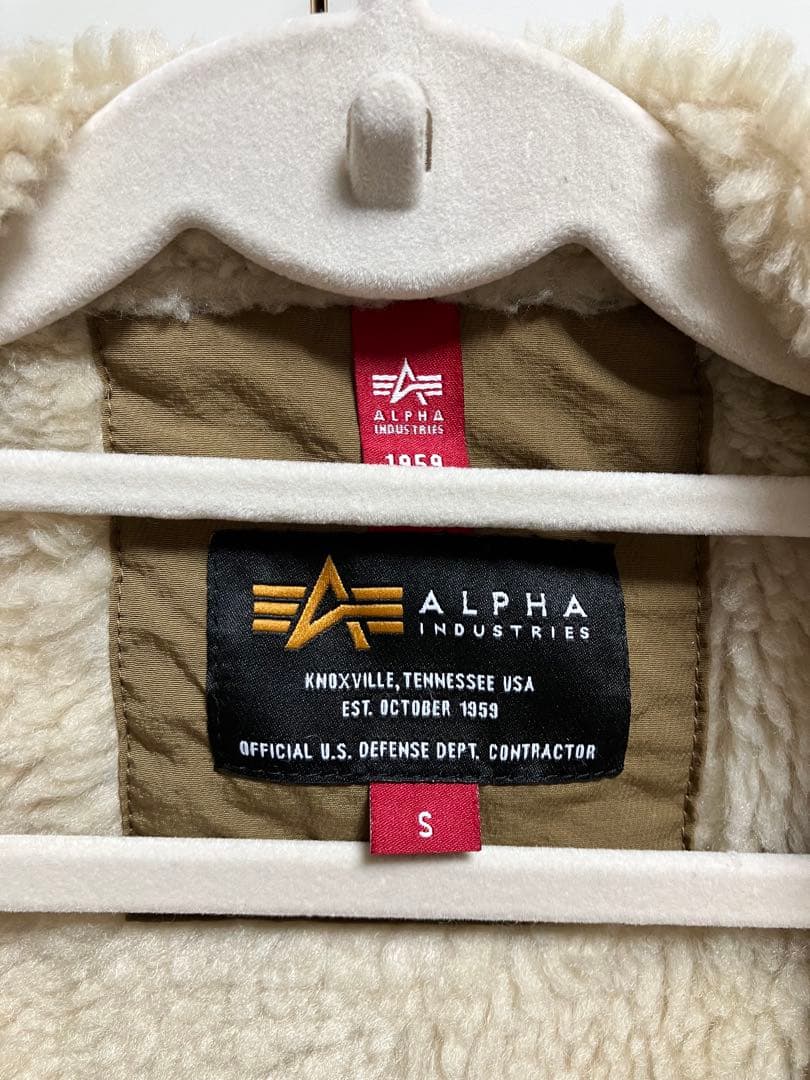 ALPHA INDUSTRIES ベージュ モッズコート S