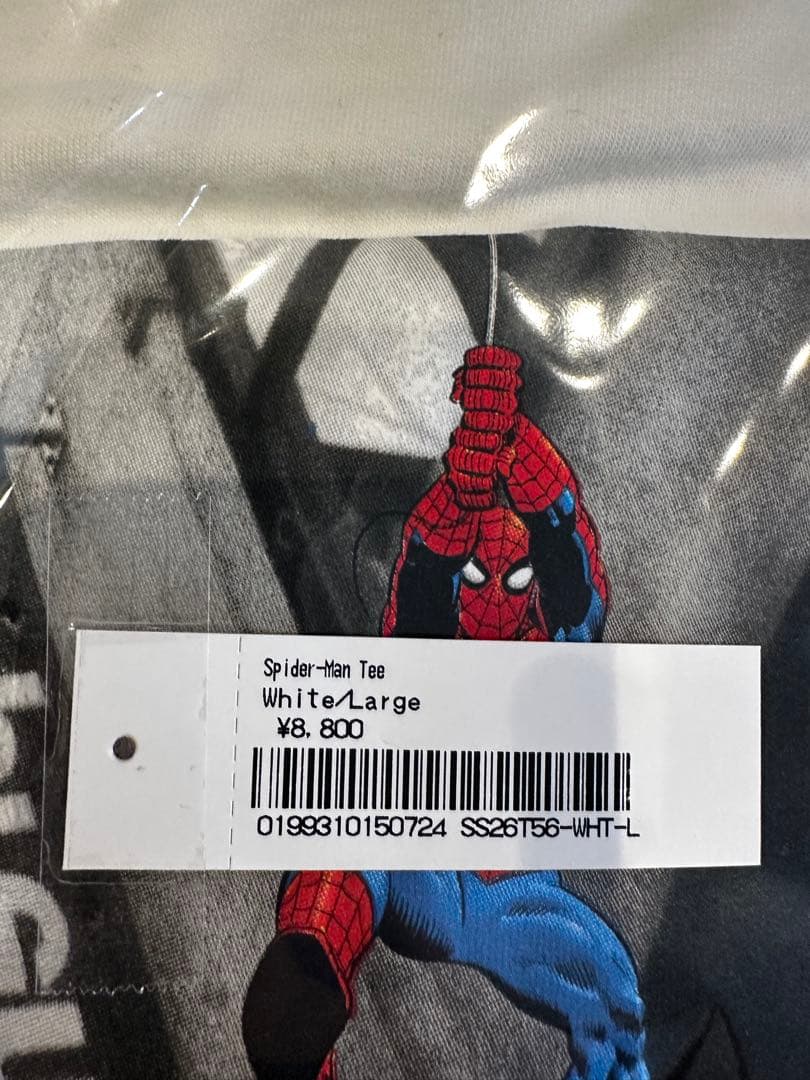 トップス Supreme x Spider-Man Tee \"White\" L