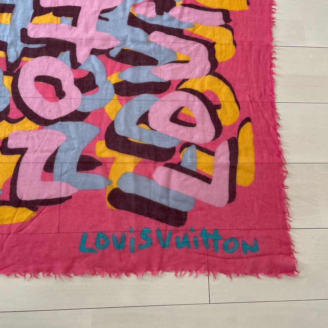LOUIS VUITTON ルイヴィトン 大判 ストール 約190×133