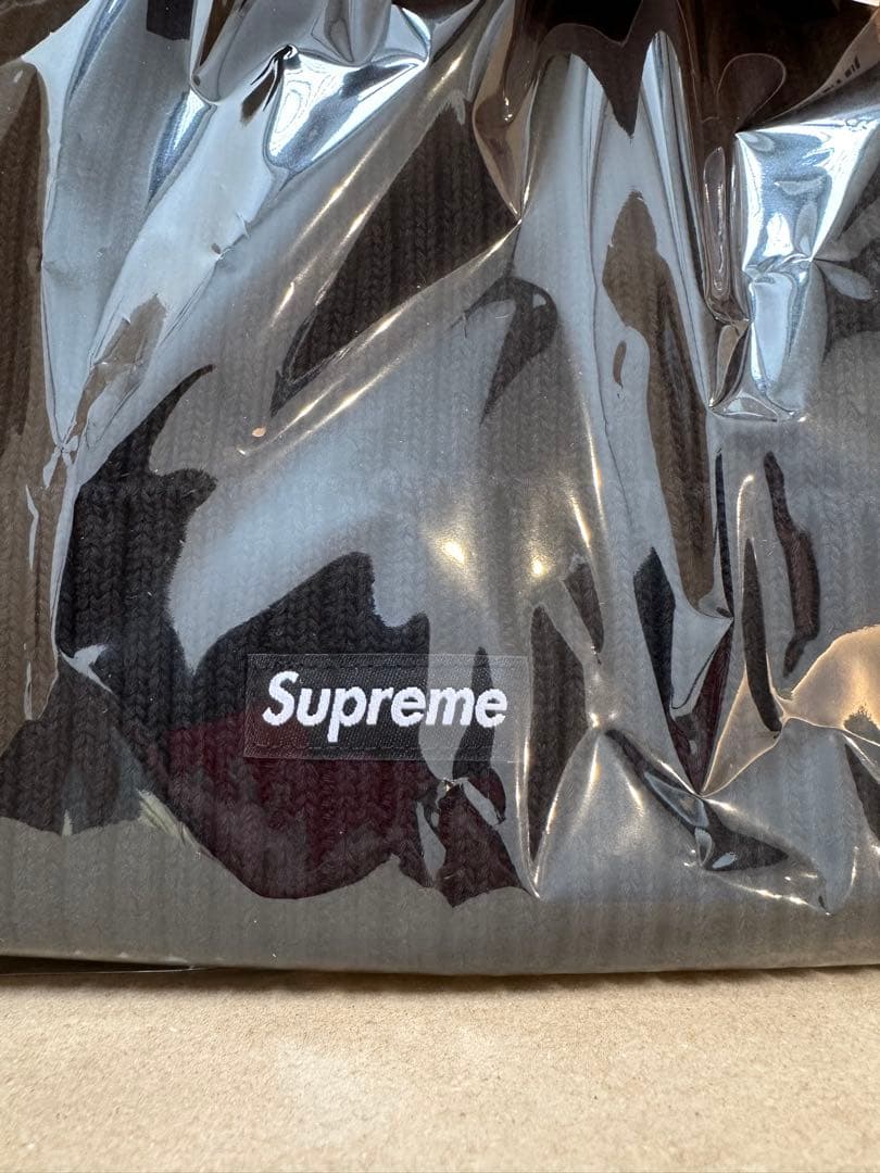 帽子 Supreme Overdyed Beanie Black 25SS