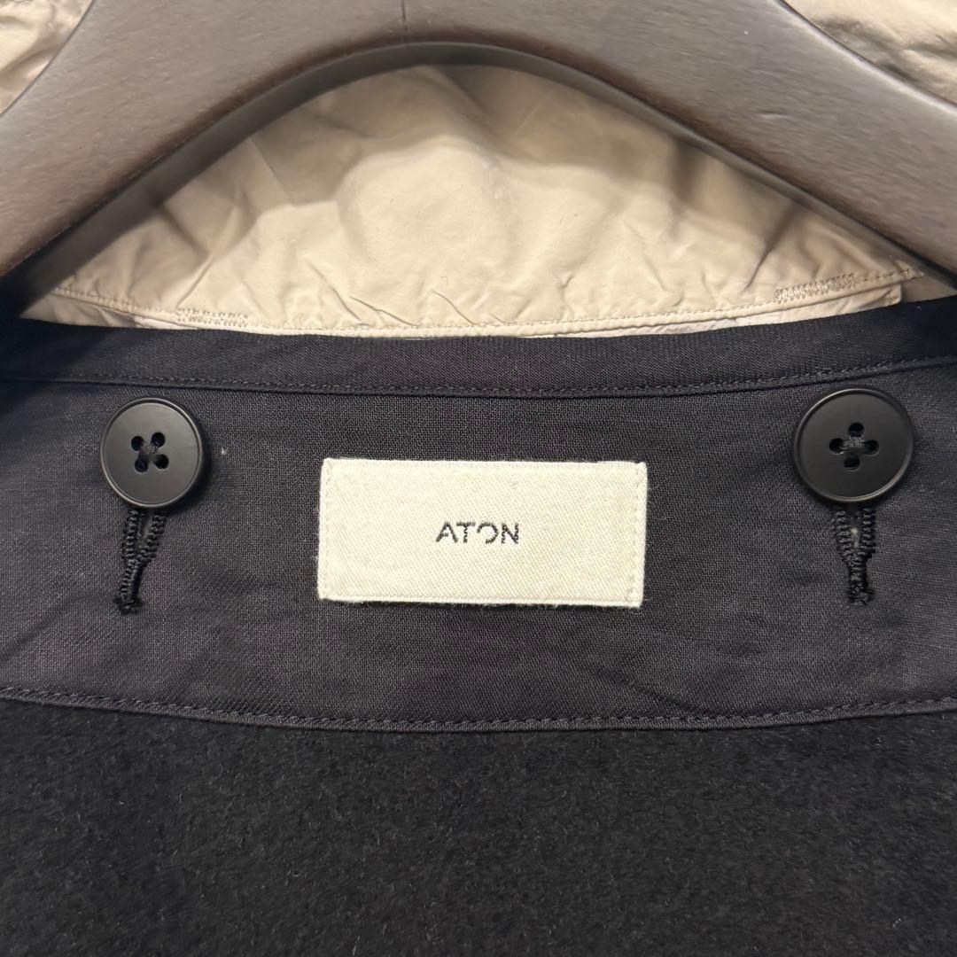 【３シーズン対応】新品 ATON 定番ショートモッズコート 06 白
