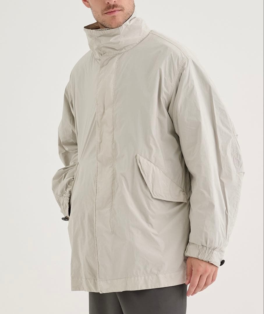 【３シーズン対応】新品 ATON 定番ショートモッズコート 06 白