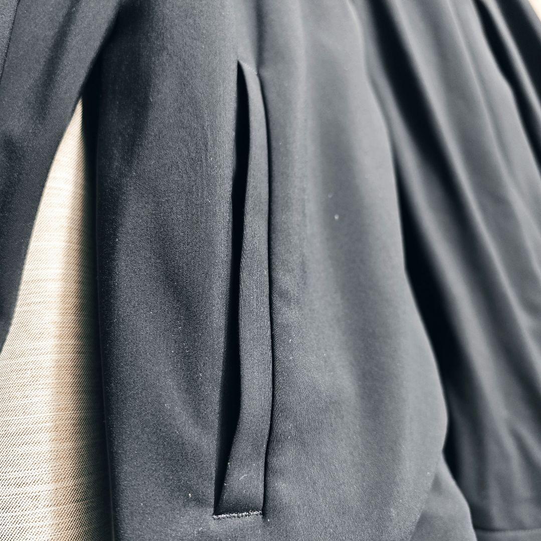 【美品：Theory】高機能ジャージー ジップアップジャケット「S/M：ブラック