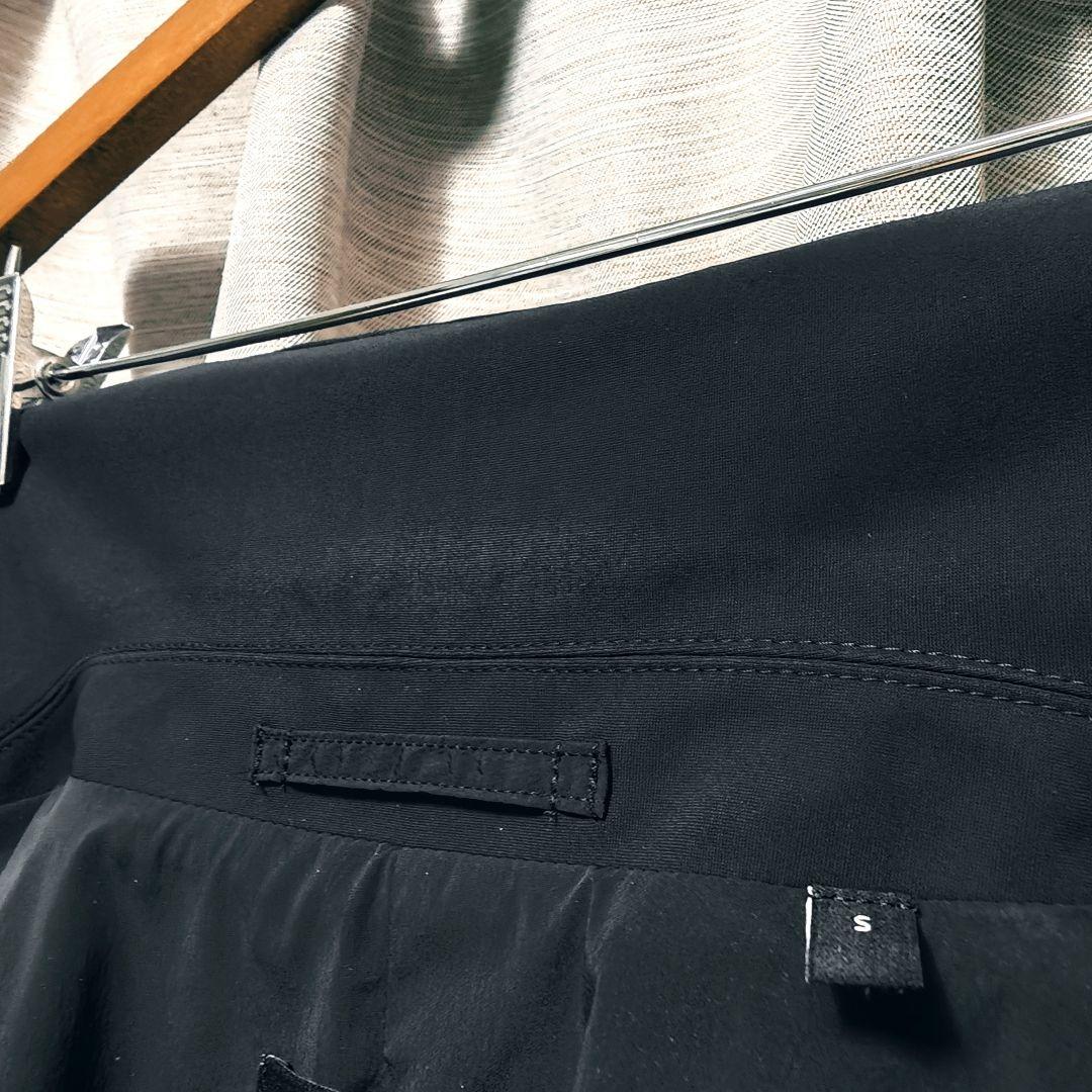 【美品：Theory】高機能ジャージー ジップアップジャケット「S/M：ブラック