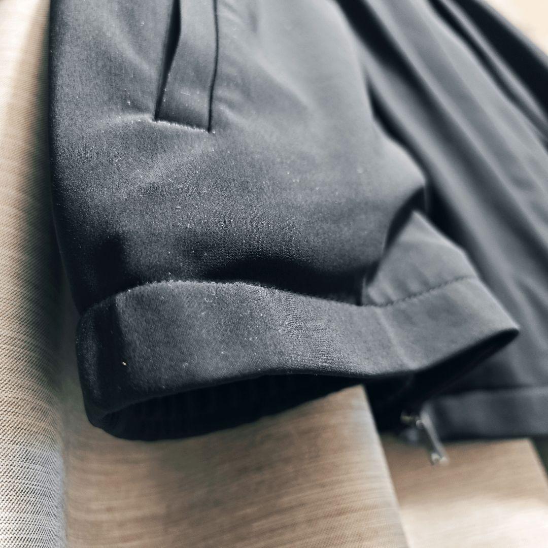 【美品：Theory】高機能ジャージー ジップアップジャケット「S/M：ブラック