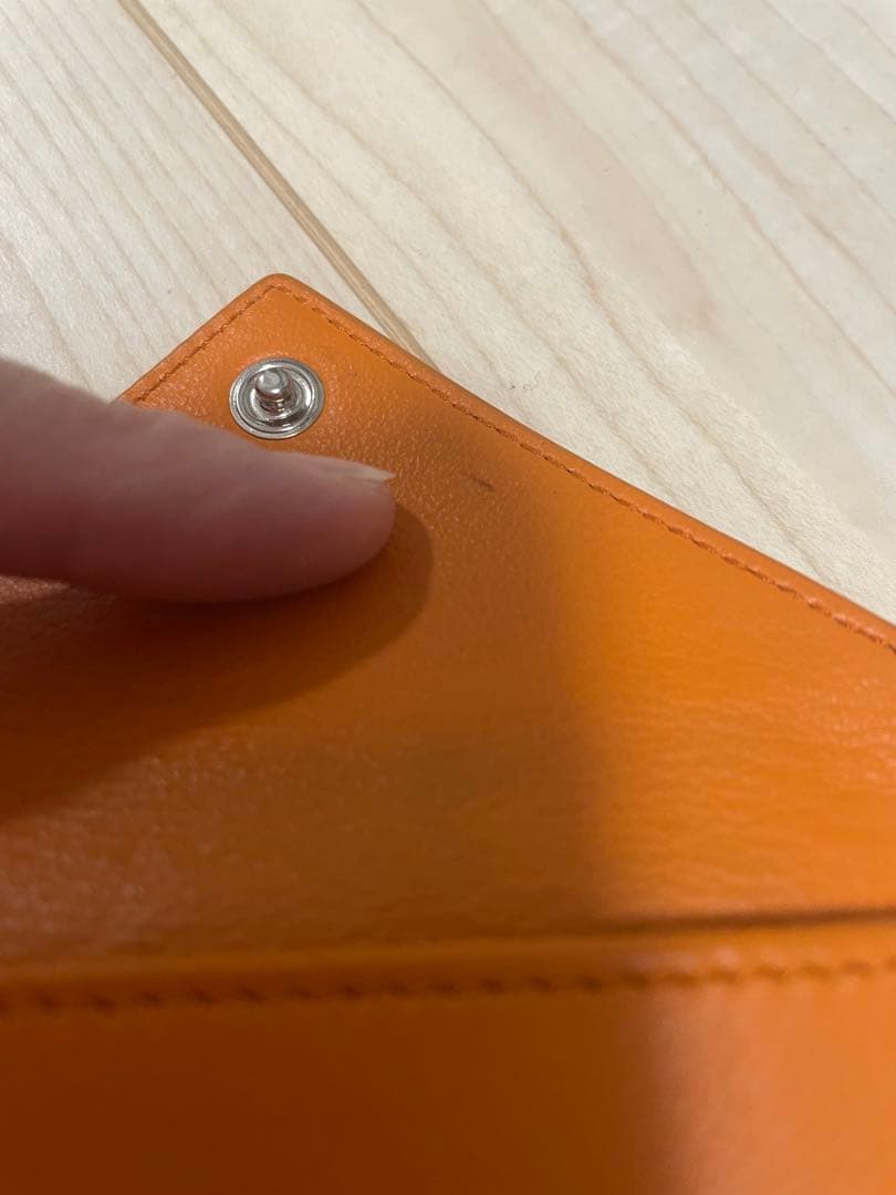 BALENCIAGA オレンジ 三つ折り財布