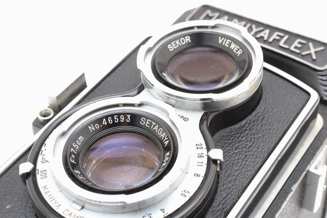 #639★良品★ MAMIYA FLEX f3.5 7.5cm 二眼レフカメラ