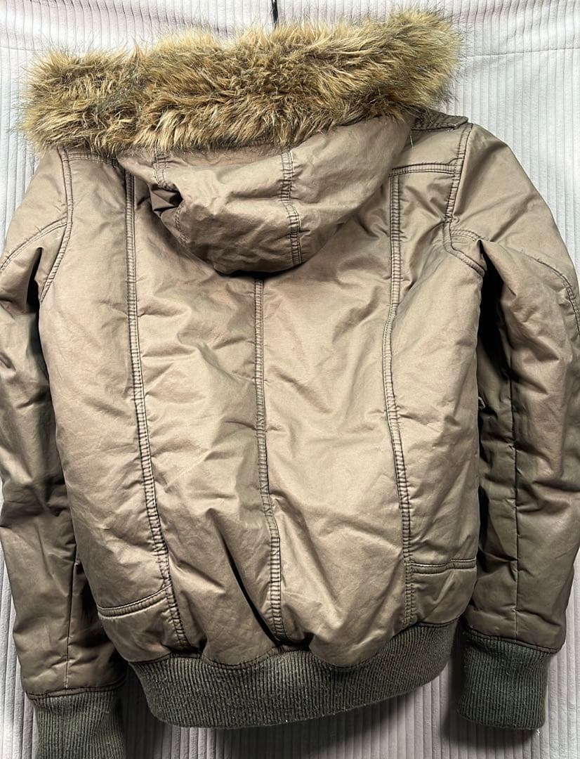 DIESEL カーキ ファー付きミリタリージャケット モッズコート グランジ