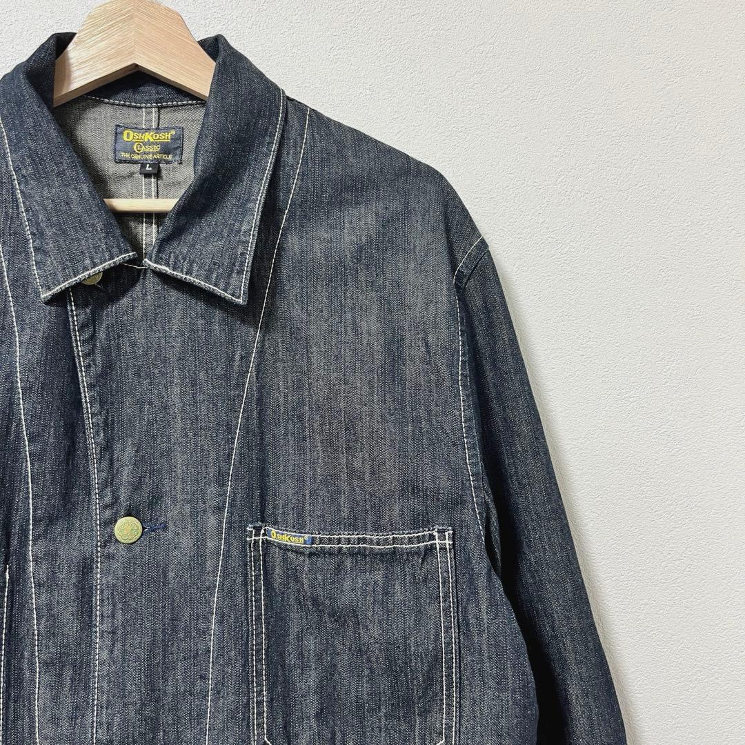 00's《Oshkosh》Denim Coverall White Stitch