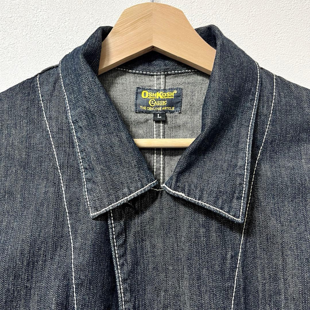 00's《Oshkosh》Denim Coverall White Stitch