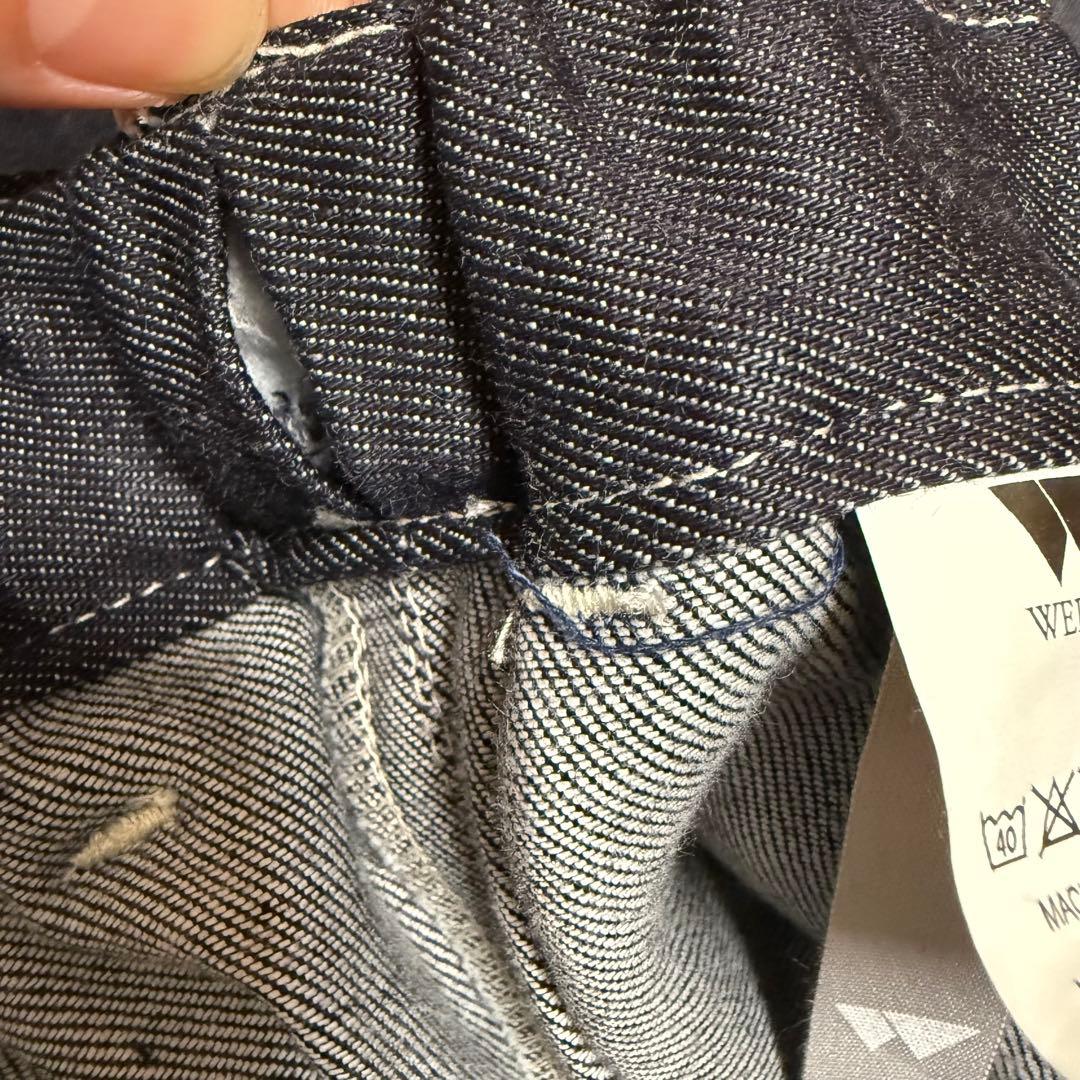【美品】WEBBER ウェバー　デニムパンツ　M インディゴブルー　倉敷デニム