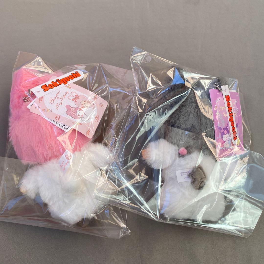 【新品タグ付き】モンチッチ×クロミ チムたん×マイメロディ キーチェーン