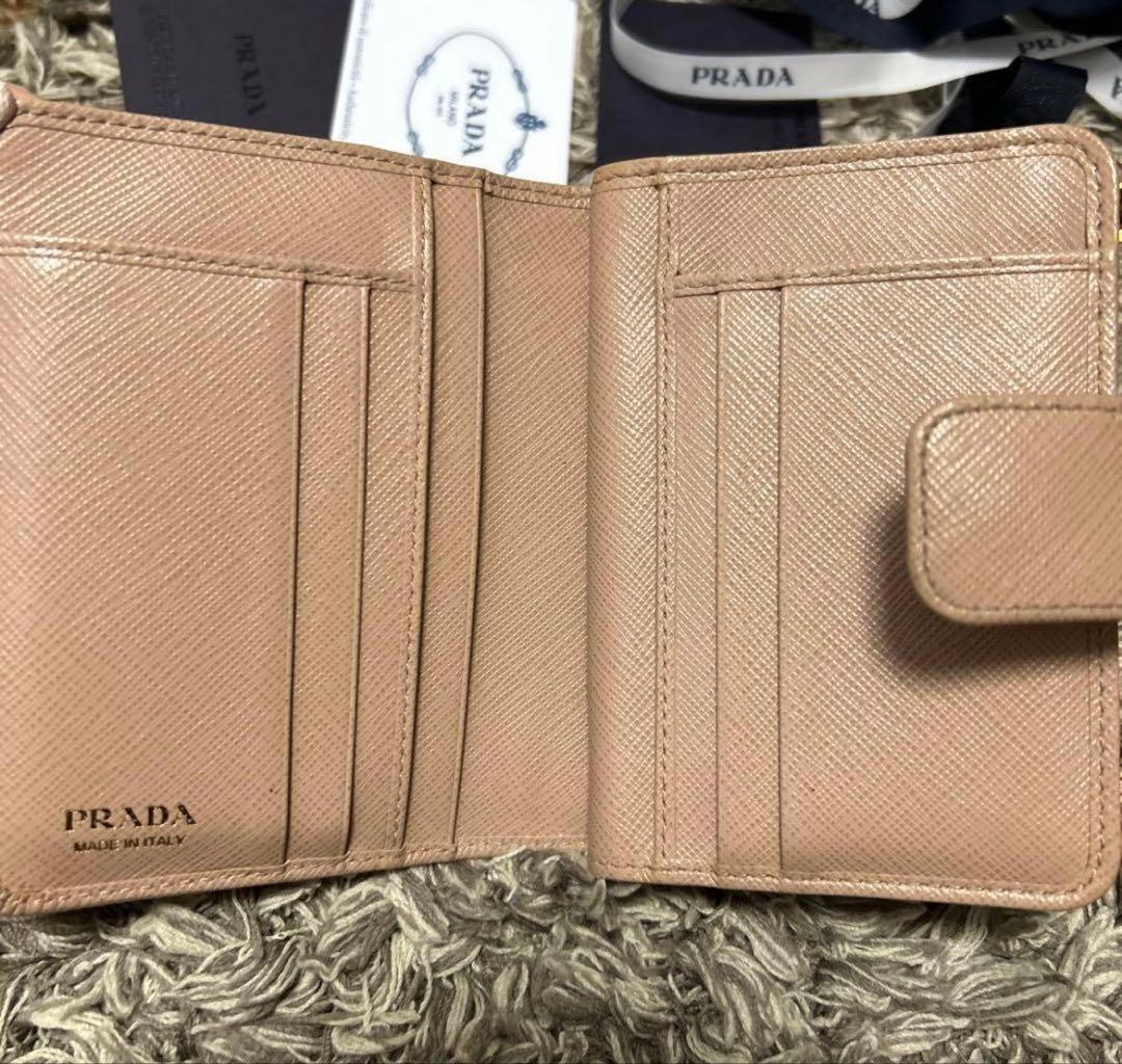 【正規品】【最終値下げ】PRADA 財布　サフィアーノ　二つ折り