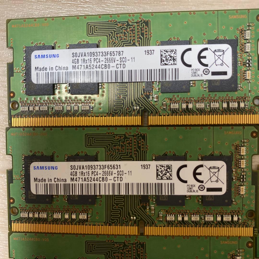 m*o様 SAMSUNG 4GB PC4-2666V メモリー　ノートPC 34