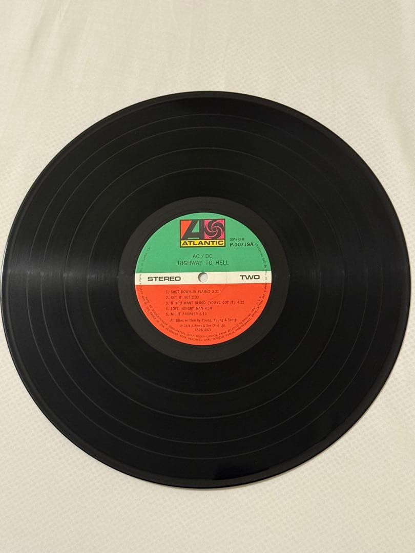 AC/DC HIGHWAY TO HELL レコード　国内盤オリジナル　帯なし