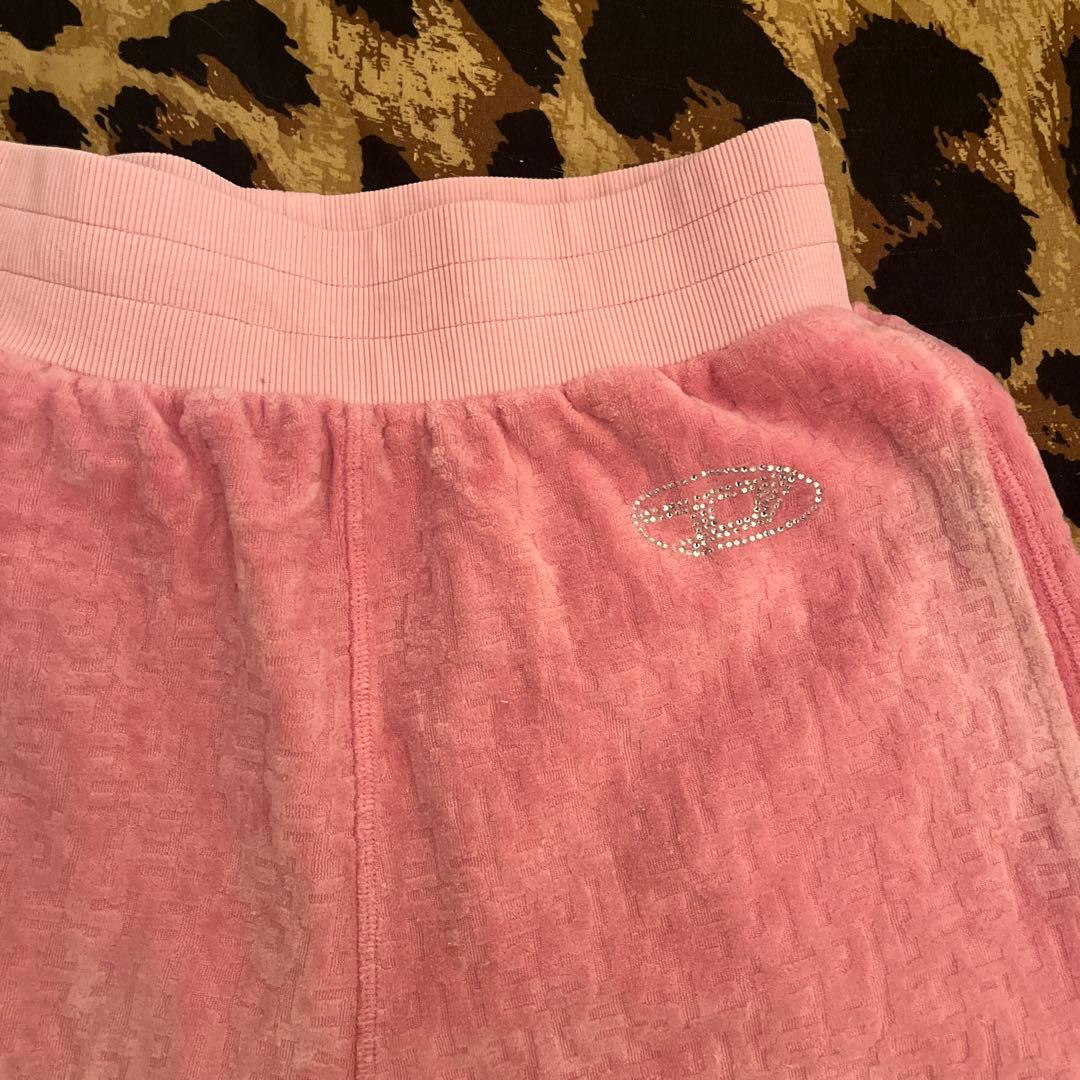 DIESEL ピンク フリース ルームウェア