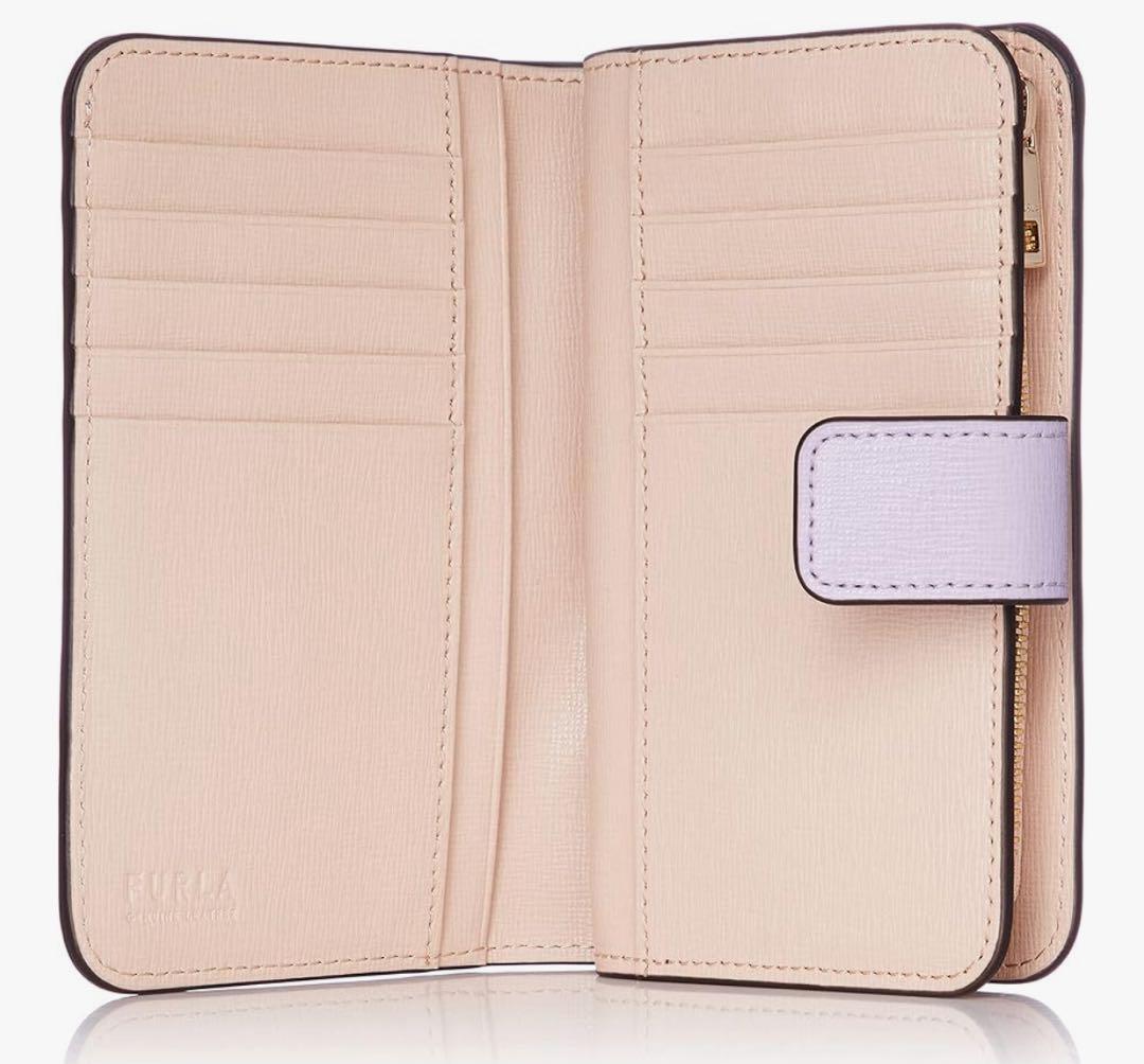 FURLA 二つ折り財布　薄紫