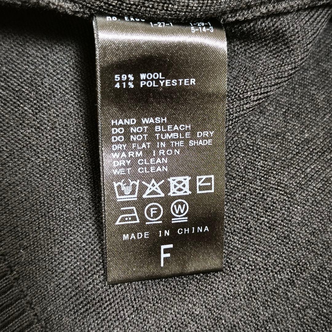 今期新作25AW・新品★IENA　スーパーファインスムースクルーカーディガン　黒