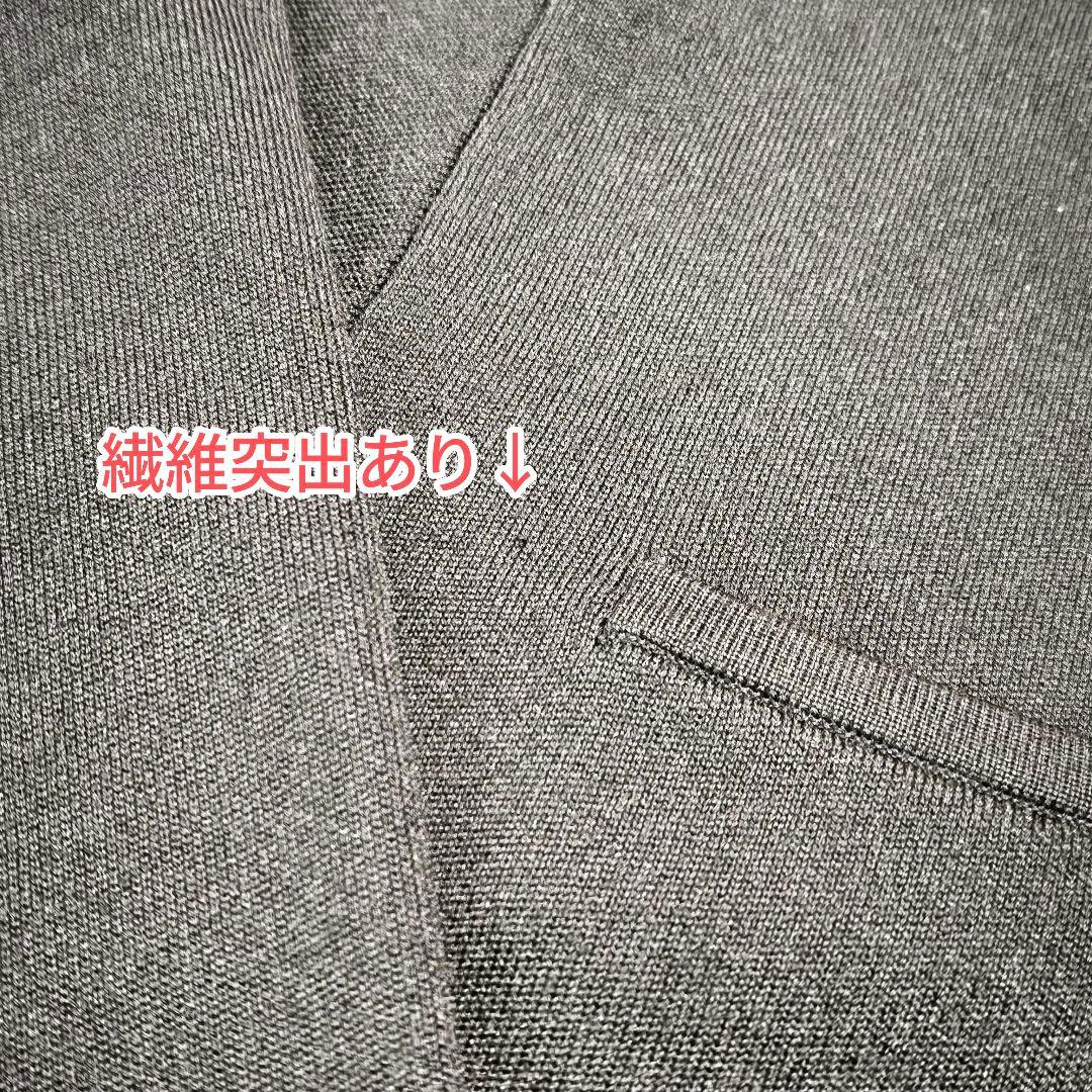 今期新作25AW・新品★IENA　スーパーファインスムースクルーカーディガン　黒