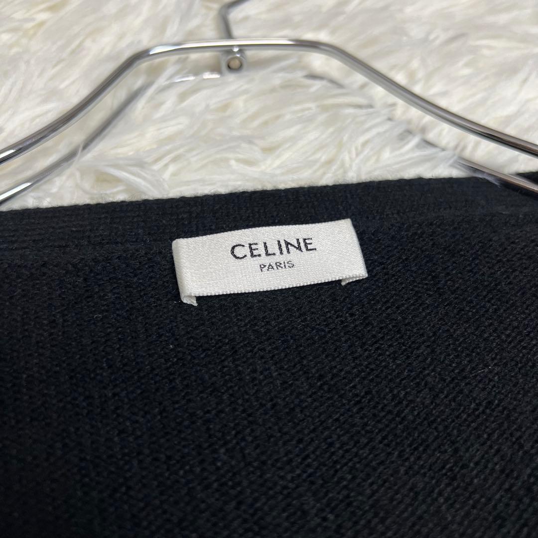 金ボタン✨ CELINE セリーヌ グルメット カシミヤニットカーディガン M