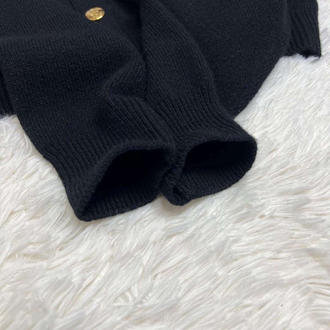 金ボタン✨ CELINE セリーヌ グルメット カシミヤニットカーディガン M