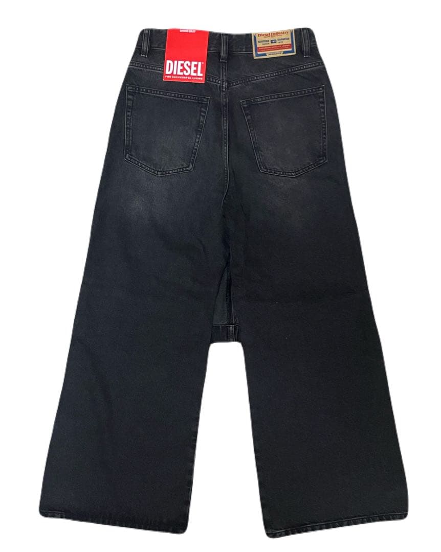 【完売品】DIESEL レイヤードデニム ワイドデニム W25 タグ付き