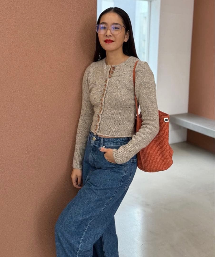 SHISHIKUI MANY BOTAN BEIGE シシクイ カーディガン