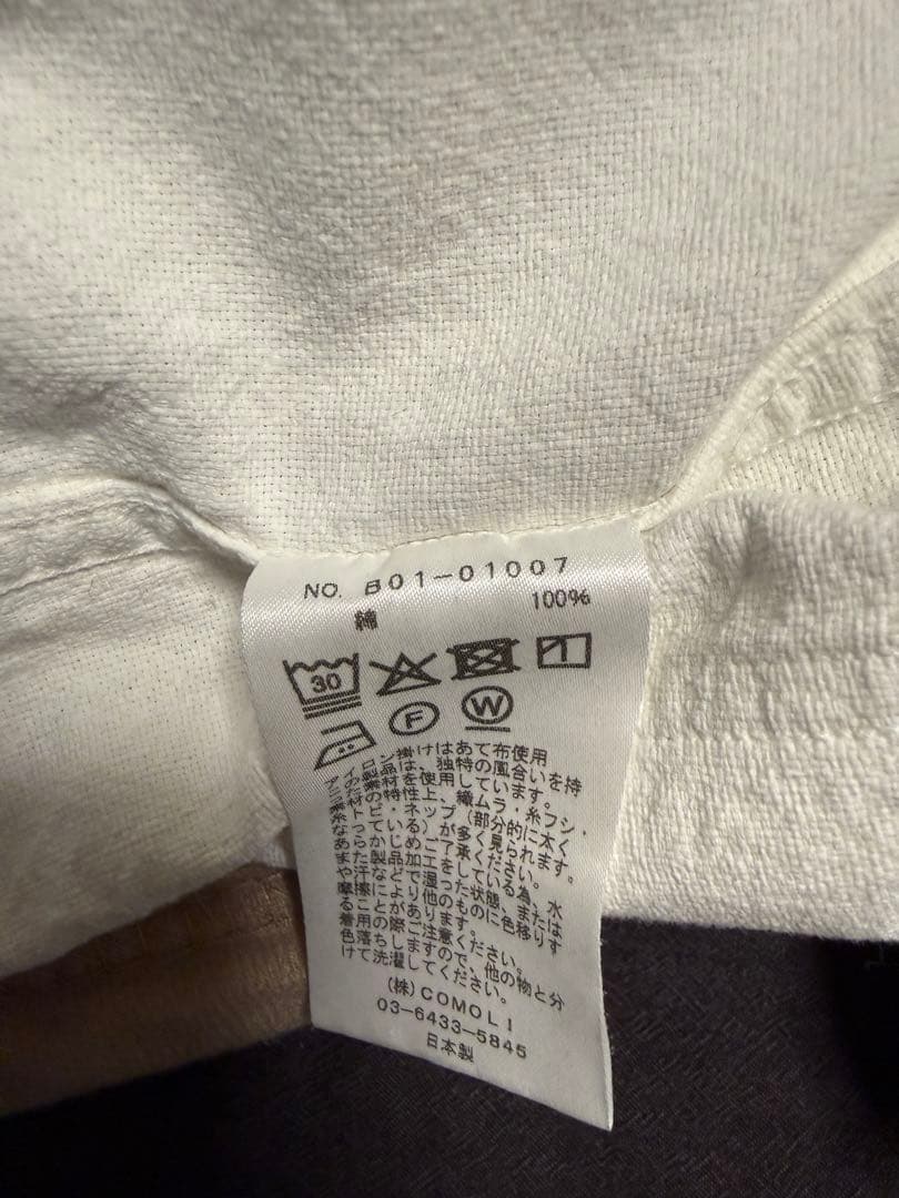25SS COMOLI ホワイト 1938ジャケット サイズ２