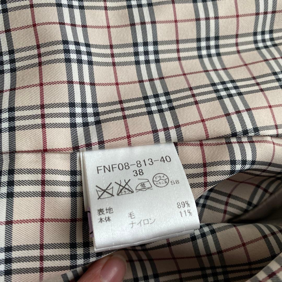 バーバリー　ベージュ ファー付き ロングコート
