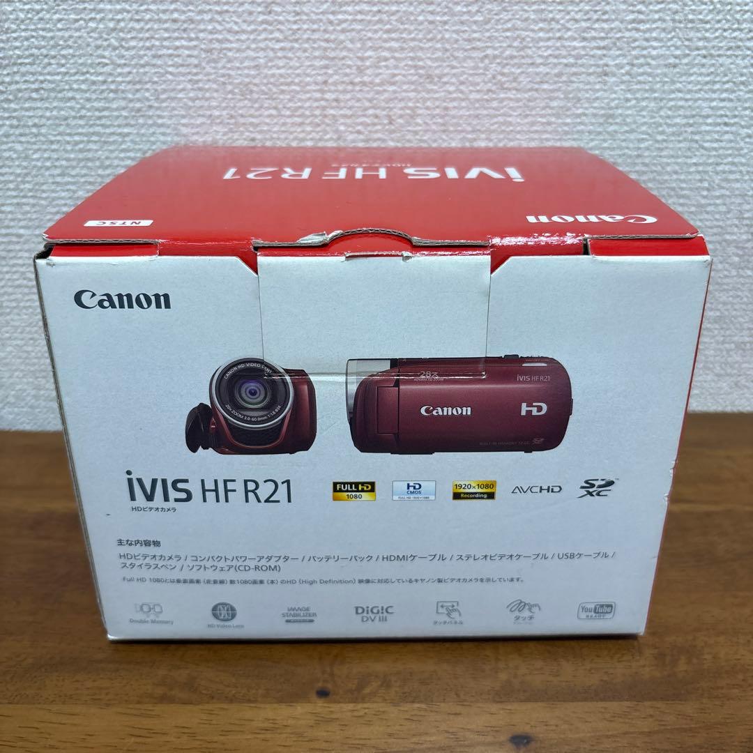 Canon iVIS HF R21 ビデオカメラ km-904ケンコー三脚セット