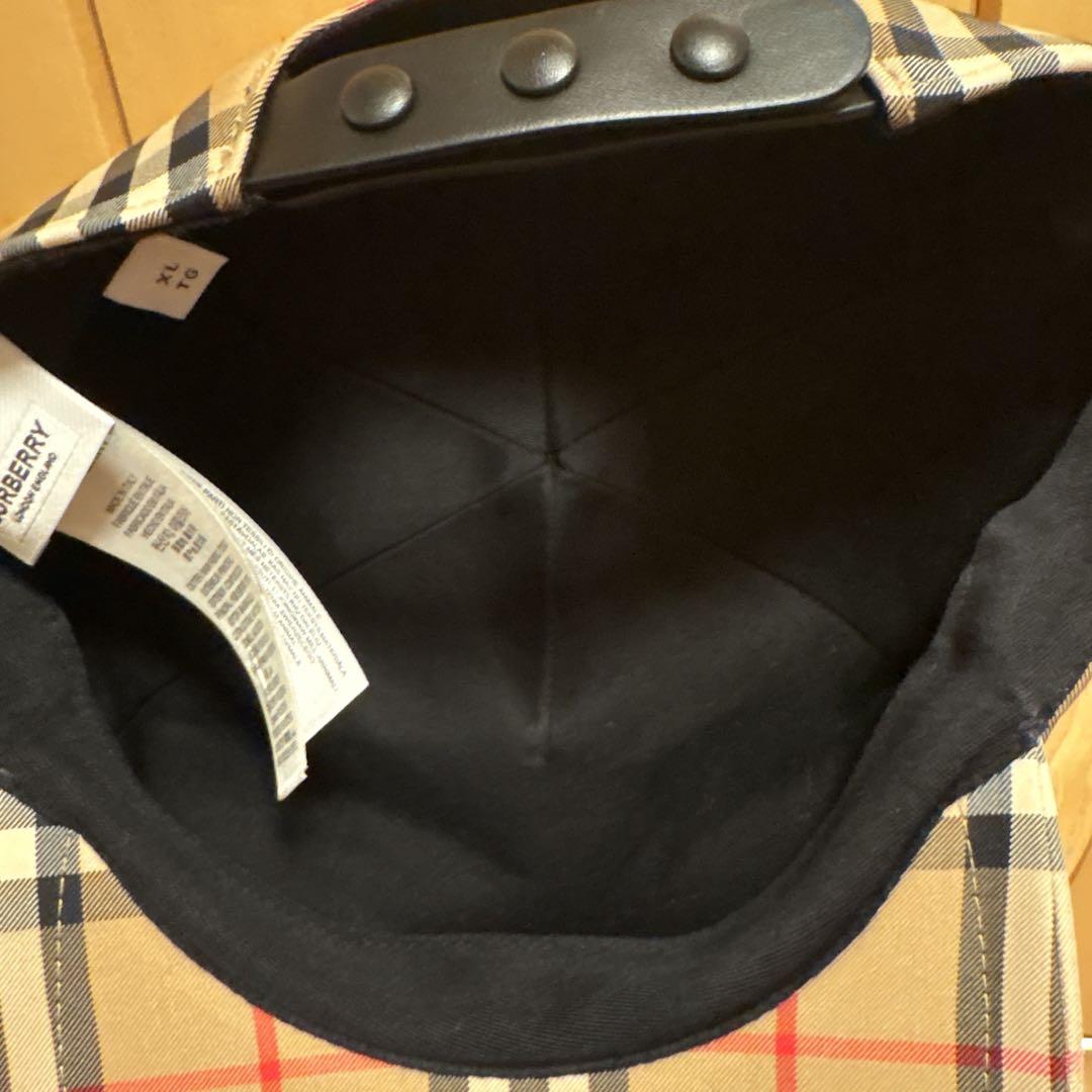 BURBERRY London ENGLANDキャップチェック　XLサイズ