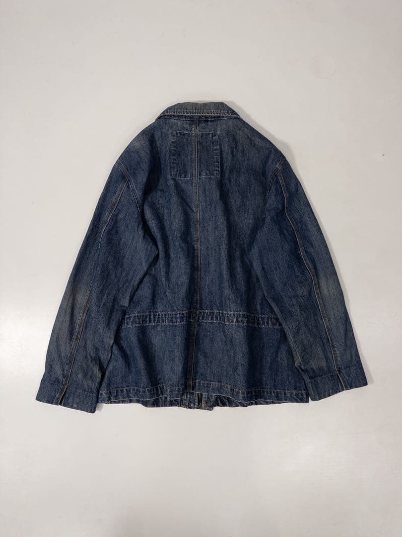 00s Y2K デニムカバーオール ヴィンテージ古着 色落ち