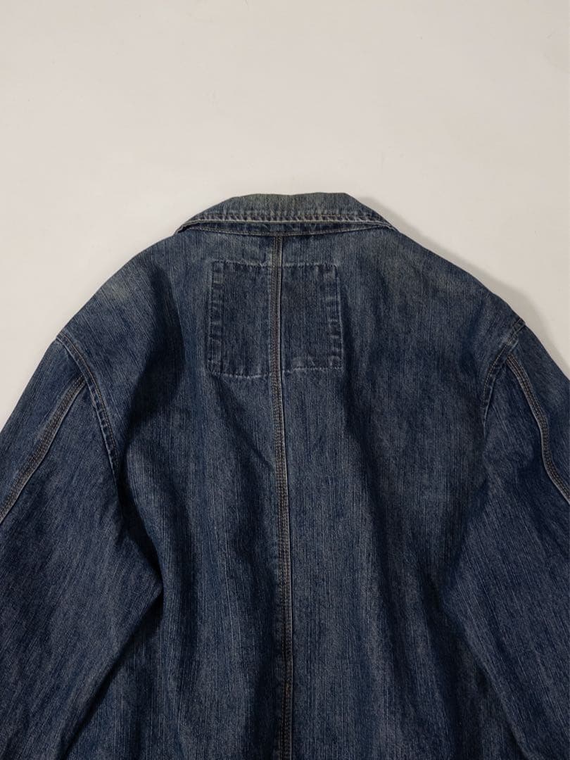 00s Y2K デニムカバーオール ヴィンテージ古着 色落ち