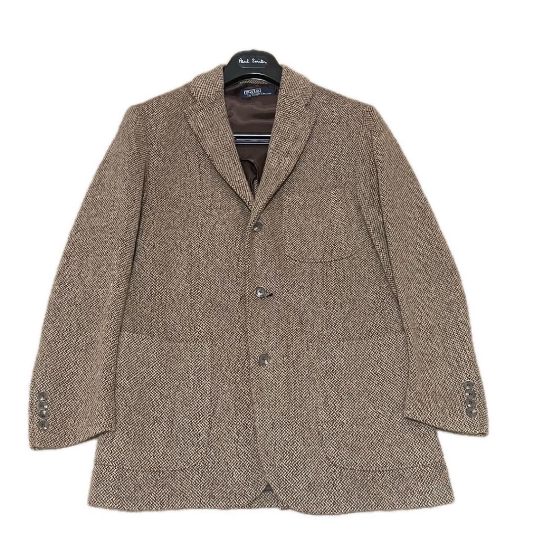 【90s~00s】RalphLauren ツイード風コットンテーラードジャケット