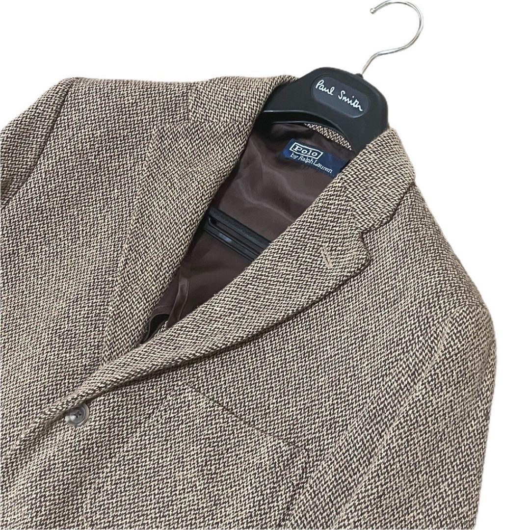 【90s~00s】RalphLauren ツイード風コットンテーラードジャケット