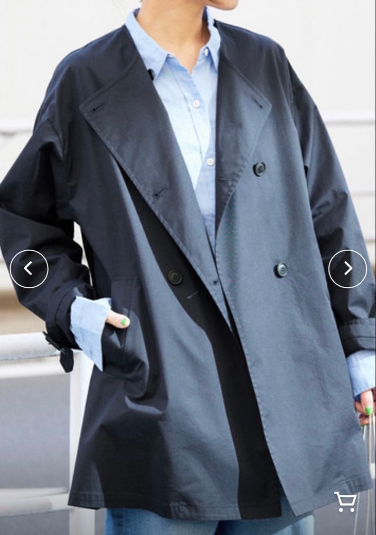 JOURNAL STANDARD relume ノーカラーライトショートコート